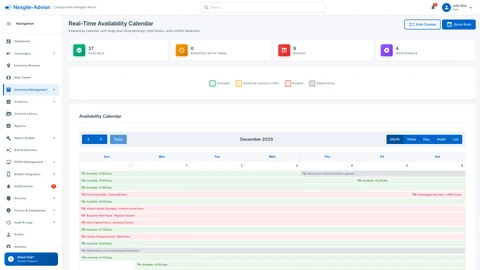 Illustrative preview (sample data, not verified outcomes): Inventory Availability Dashboard