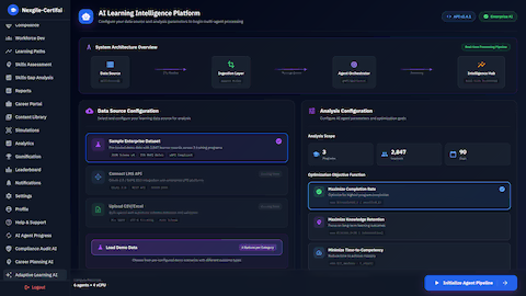 Illustrative preview (sample data, not verified outcomes): Platform Configuration - Data source setup and analysis parameters