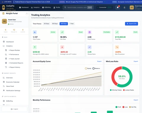 Illustrative preview (sample data, not verified outcomes): Client Portal Analytics Dashboard