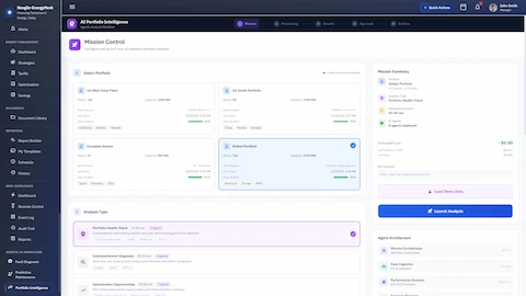 Illustrative preview (sample data, not verified outcomes): Mission Control Dashboard - Decision gates and approval workflow interface for portfolio intelligence analysis