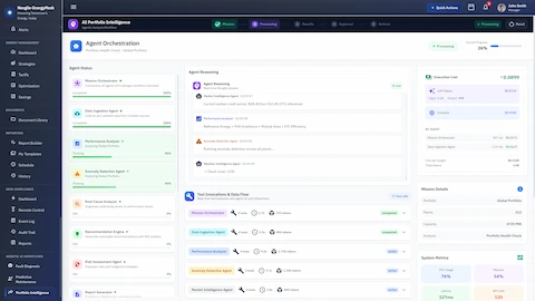 Illustrative preview (sample data, not verified outcomes): Agent Orchestration - Real-time portfolio health analysis with 14-agent coordination and live reasoning stream