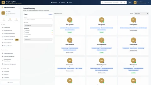 Illustrative preview (sample data, not verified outcomes): Knowledge Experts Directory