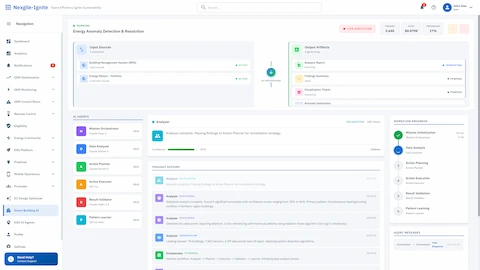 Illustrative preview (sample data, not verified outcomes): Real-Time Agent Execution Console - Live monitoring of AI agent collaboration with execution flow and cross-agent insights