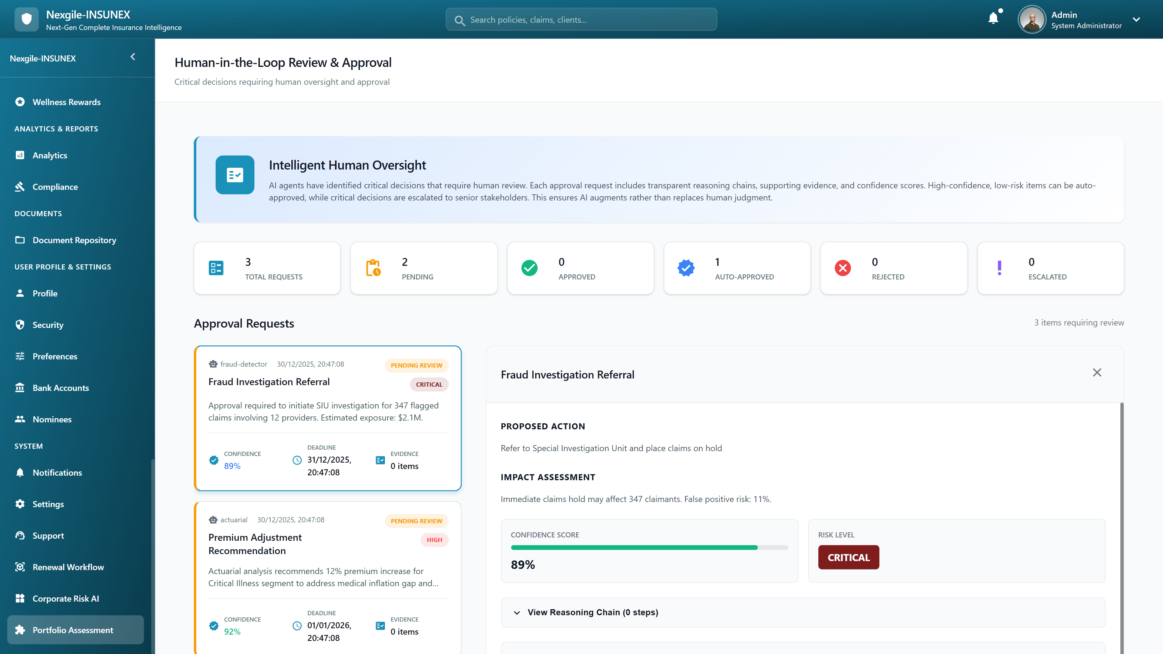 Illustrative preview (sample data, not verified outcomes): Human-in-the-Loop Review and Approval