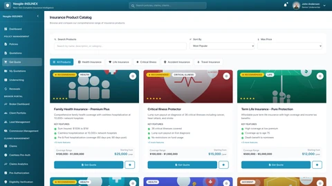 Illustrative preview (sample data, not verified outcomes): Quotation Catalog Portal Screenshot