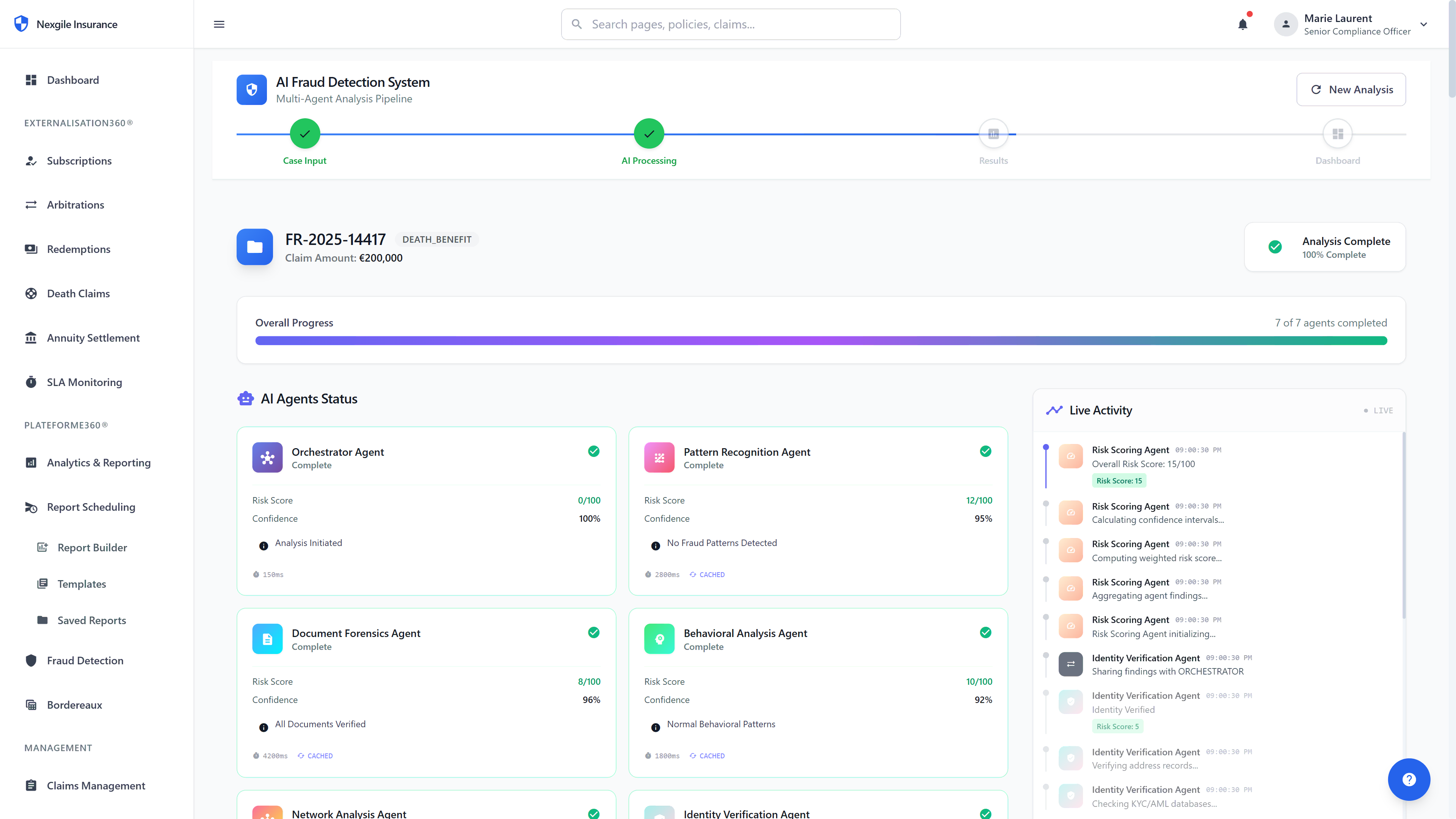 Illustrative preview (sample data, not verified outcomes): AI Agent Status Dashboard
