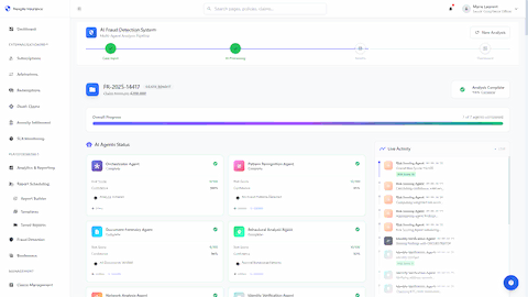 Illustrative preview (sample data, not verified outcomes): AI Agent Status Dashboard