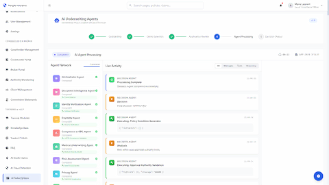 Illustrative preview (sample data, not verified outcomes): Agent Processing Dashboard