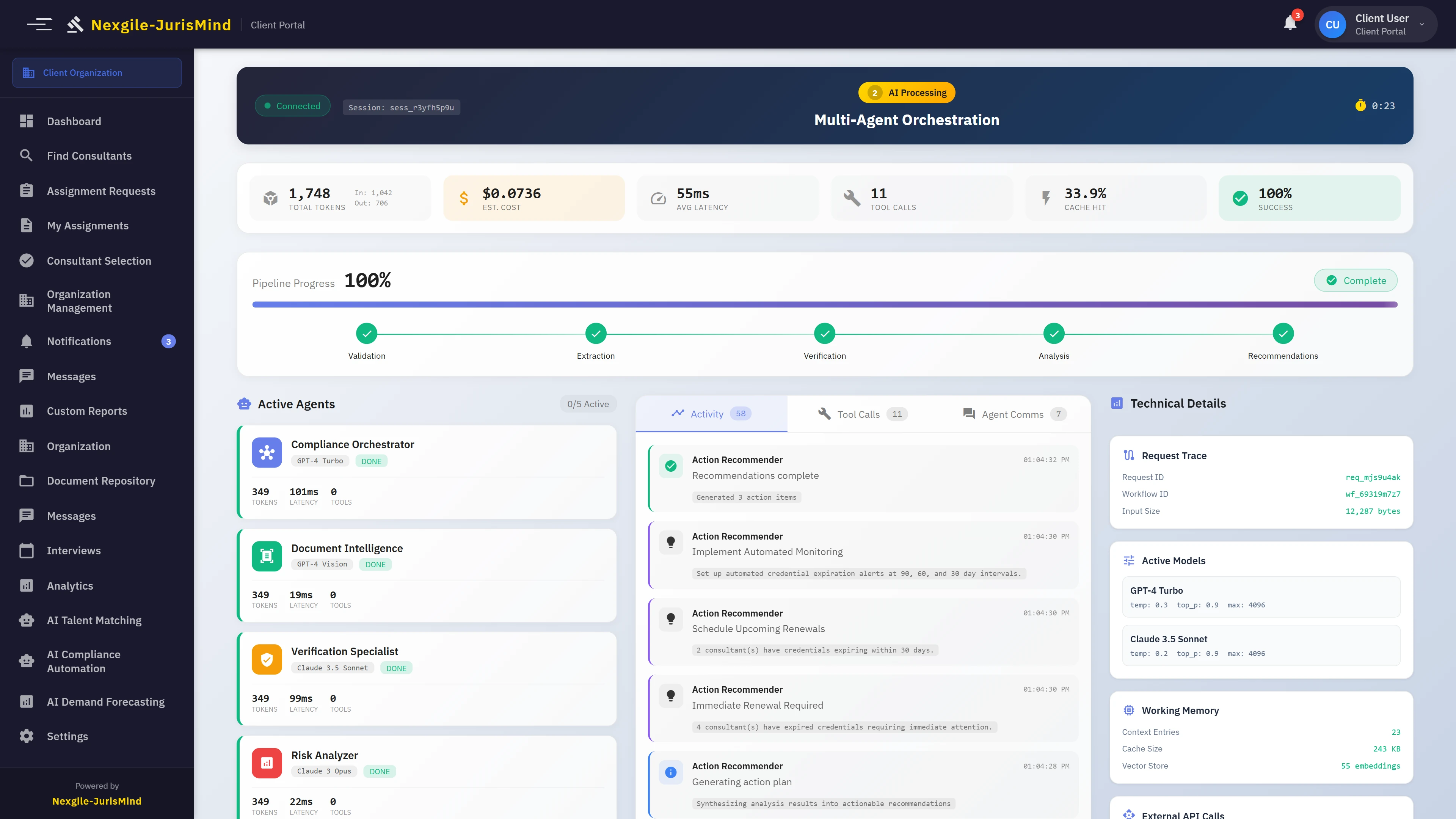 Illustrative preview (sample data, not verified outcomes): Document Intelligence - OCR extraction and verification results