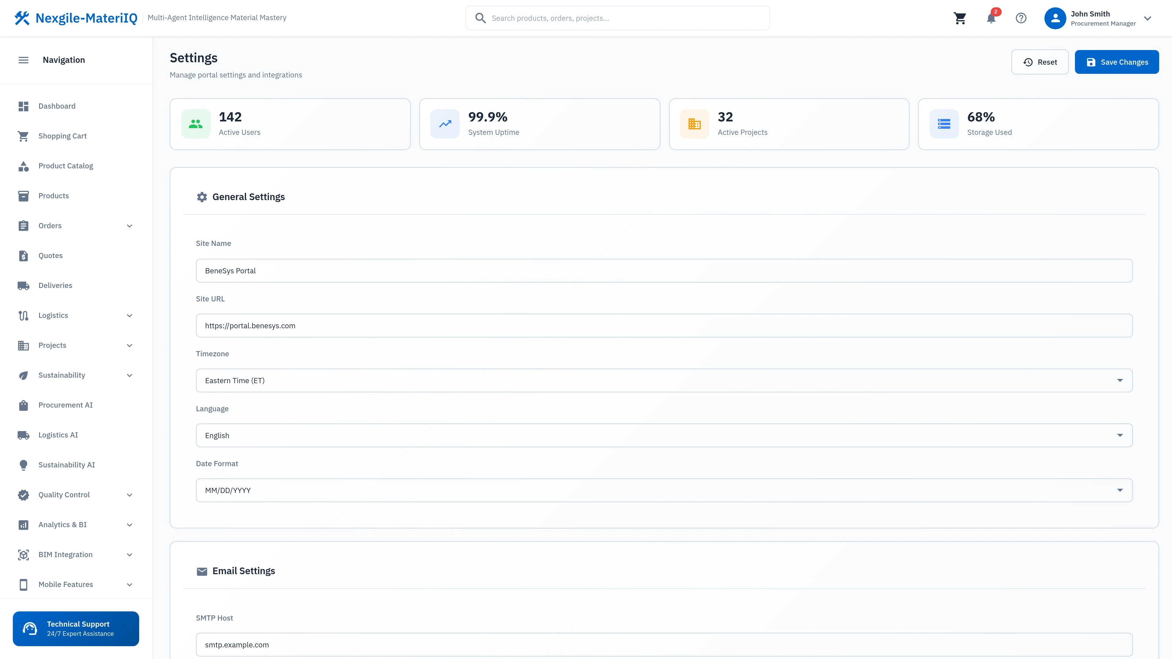 Illustrative preview (sample data, not verified outcomes): Settings - User preferences, notification controls, and system configuration options