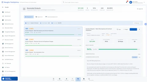 Illustrative preview (sample data, not verified outcomes): AI-Generated Dispute Packages - Automated dispute creation with evidence, success predictions, and recovery tracking